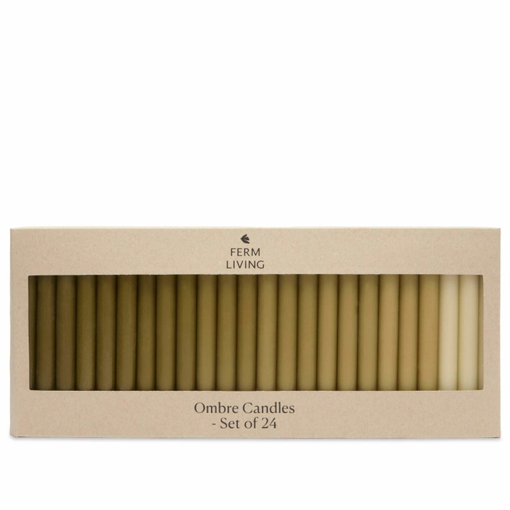 Photo: ferm LIVING Ombre Candles - Set of 24 in Khaki 