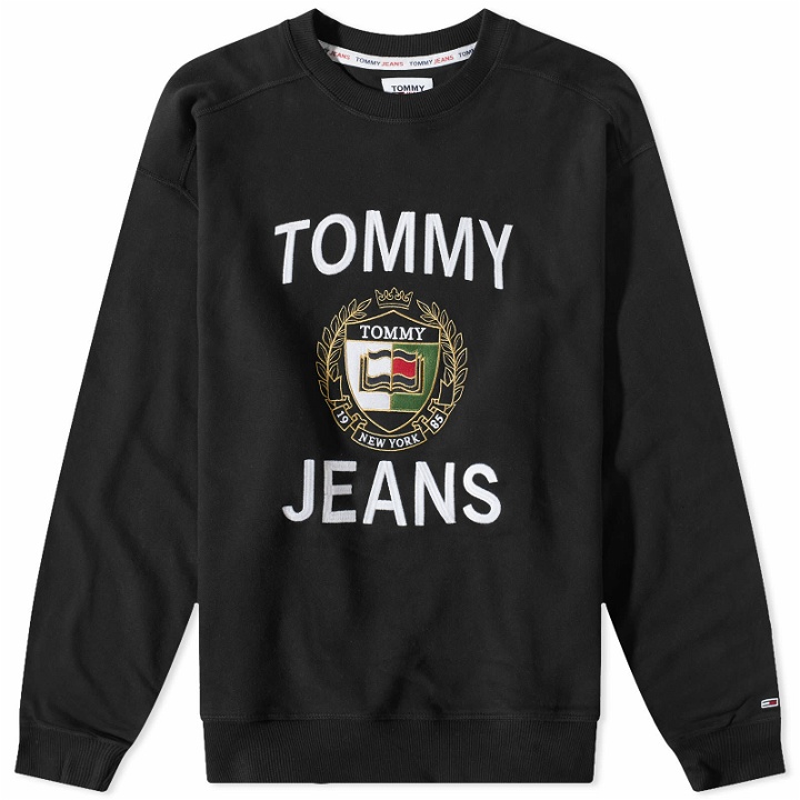 Photo: Tommy Jeans Men's Luxe Logo Crew Sweat in Black