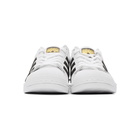 adidas Originals White and Black Superstar Sneakers