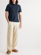 Jungmaven - Slim-Fit Hemp and Organic Cotton-Blend Jersey Polo Shirt - Blue