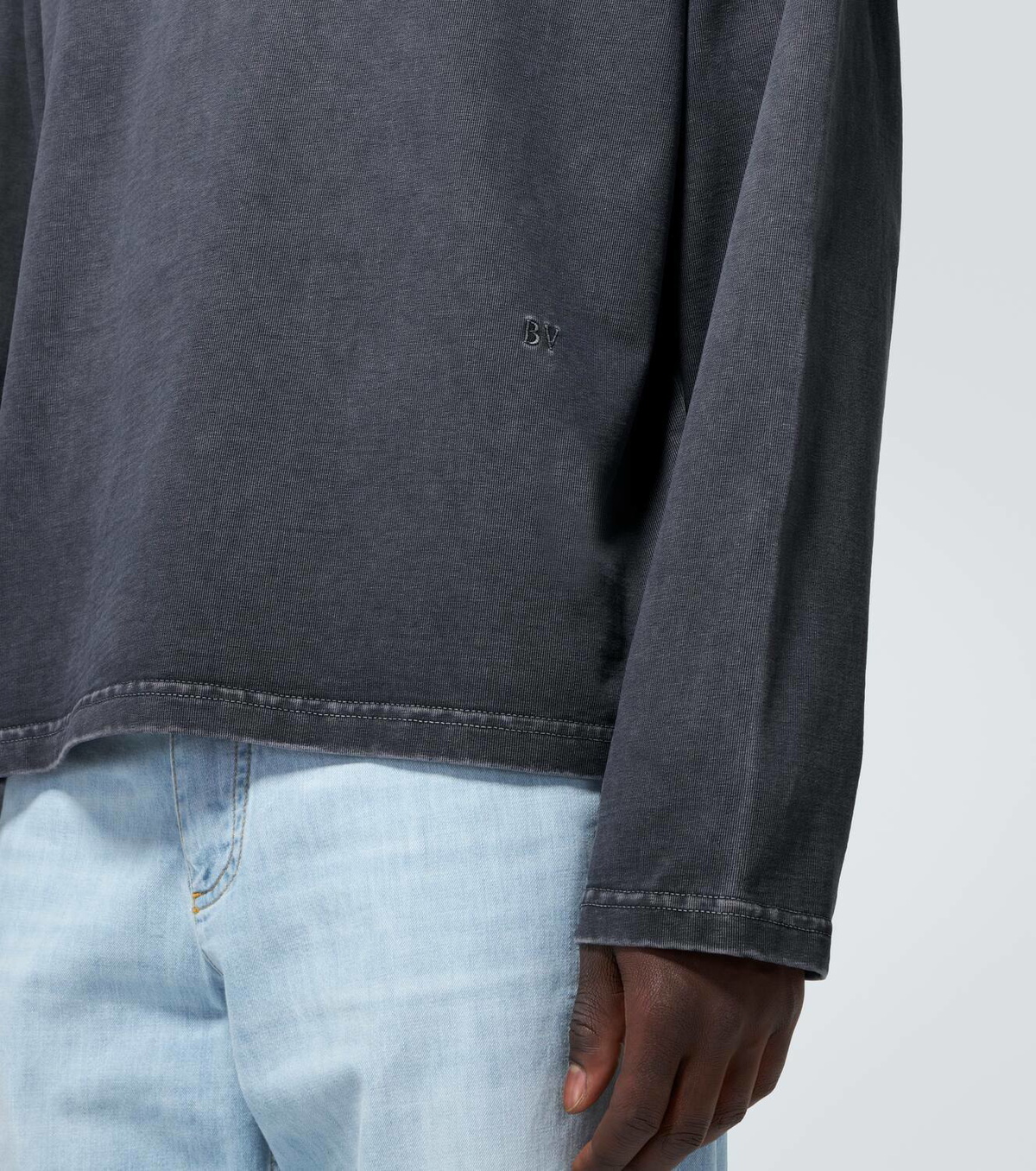 Bottega Veneta Washed-out cotton jersey polo shirt Bottega Bottega Veneta Washed-out cotton jersey polo shirt Bottega