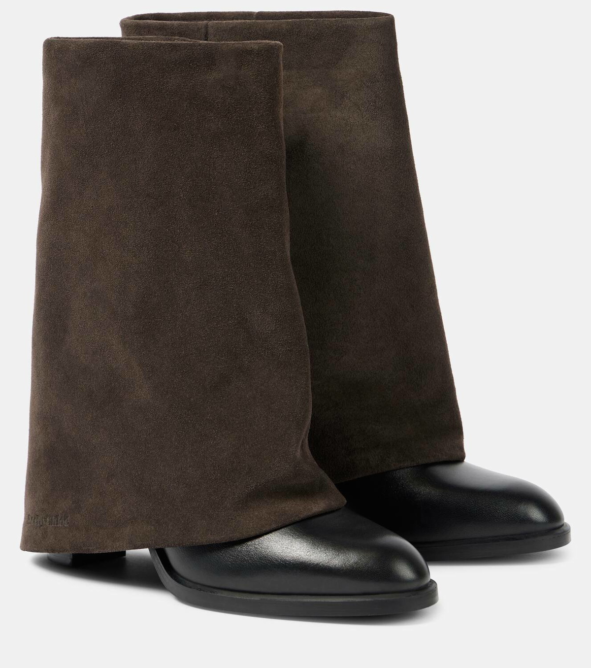 See By Chloé Melia 90 leather and suede boots See by Chloe