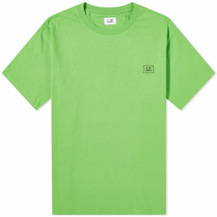 Photo: C.P. Company Men's Logo Detail T-Shirt in Classic Green