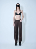 Rick Owens Leather Triangle Bikini Top