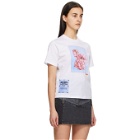 MCQ White Fascinated Flowers T-Shirt