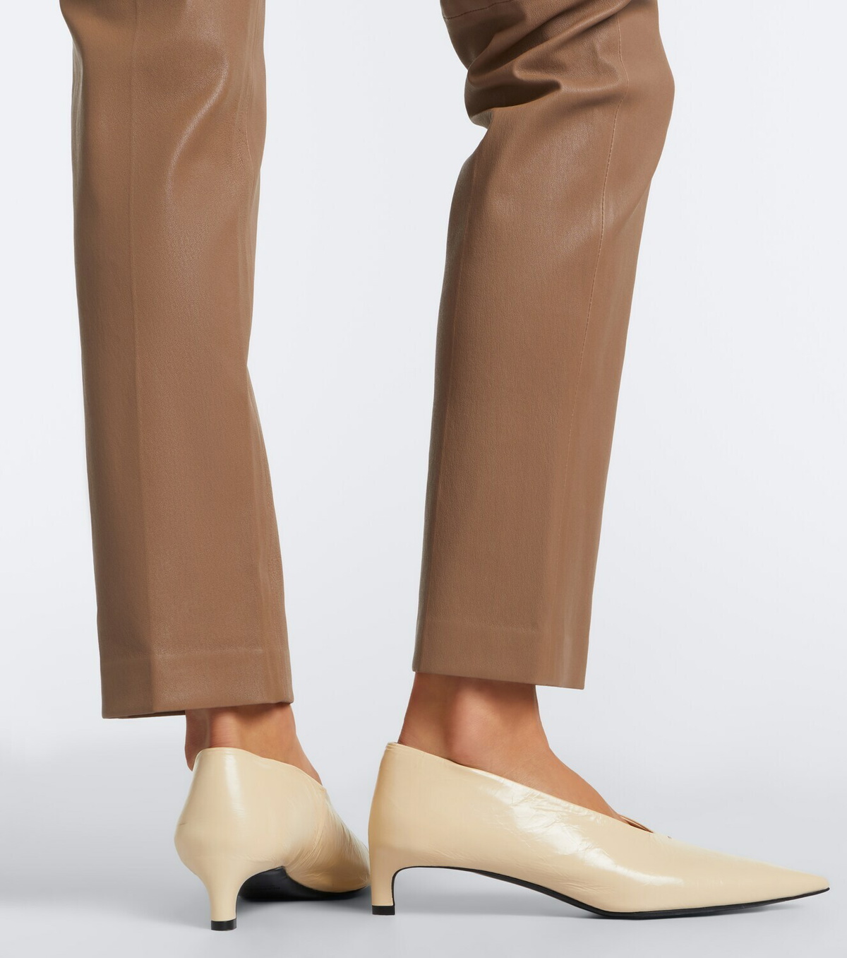 Joseph Coleman leather slim pants