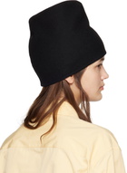 Jil Sander Black Cashmere Beanie