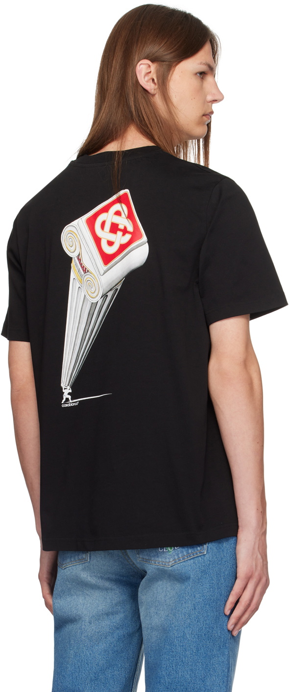 【関税込み】Casablanca ブラック Leaning Column Tシャツ Casablanca Leaning Column T-Shirt 'Black' — Kick Game