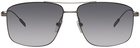 ZEGNA Gunmetal Top Bar Sunglasses