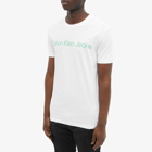 Calvin Klein Men's Institutional Logo Slim T-Shirt in Bright White