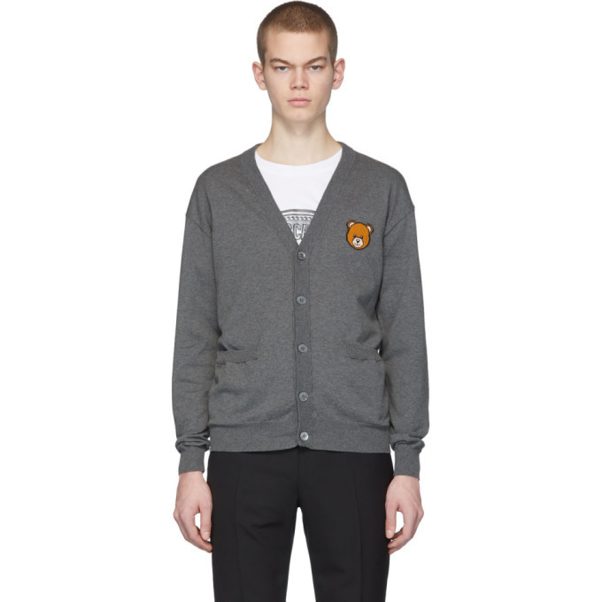 Photo: Moschino Grey Teddy Cardigan