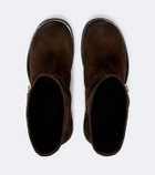 Balenciaga Venom suede biker boots