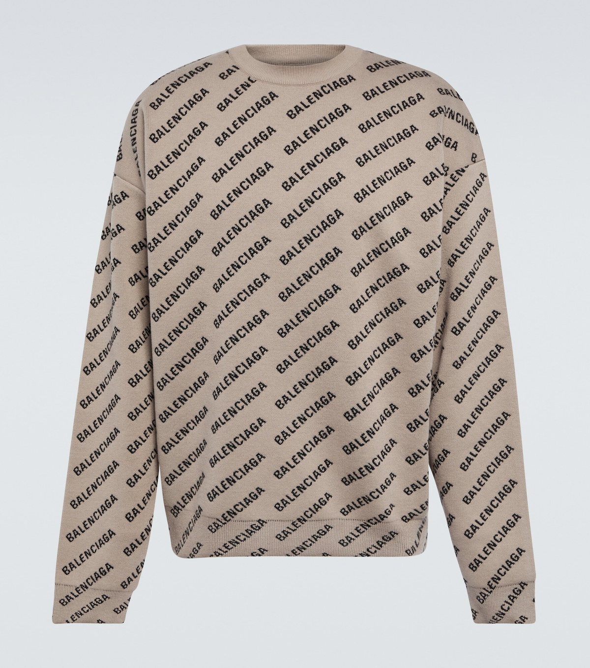 Balenciaga - Logo cotton and wool-blend sweater Balenciaga