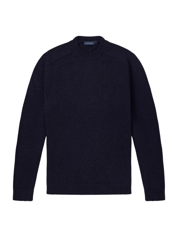 Photo: Thom Sweeney - Wool and Yak-Blend Sweater - Blue