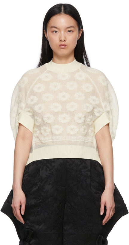 Photo: Tricot Comme des Garçons Off-White Wool Sweater