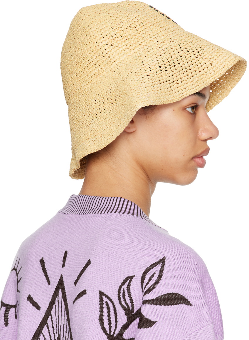 Stella McCartney Beige Logo Bucket Hat Stella McCartney