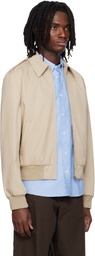 A.P.C. Beige Miles Bomber Jacket