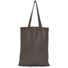Rick Owens Grey Signature Leather Tote