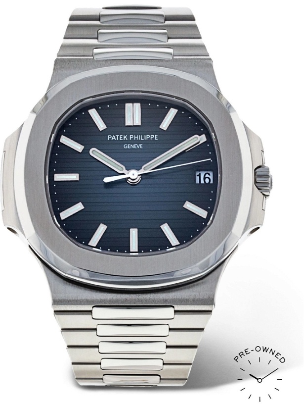 Photo: PATEK PHILIPPE - Pre-Owned 2016 Nautilus Automatic 40mm Stainless Steel Watch, Ref. No. 5711/1A-010