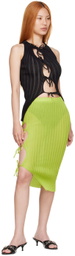 A. ROEGE HOVE Green Emma Midi Skirt