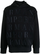 EMPORIO ARMANI - Logo Cotton Hoodie