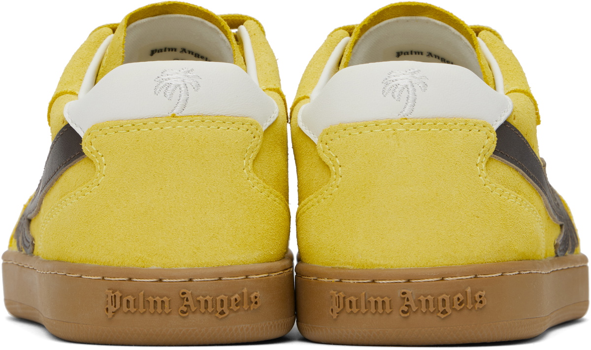 Palm Angels Yellow & Brown New Palm 1 Suede Sneakers