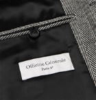 Officine Generale - Arthur Herringbone Wool and Cashmere-Blend Coat - Gray