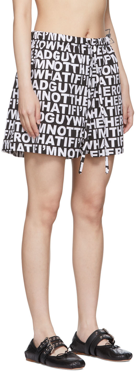 Rose Murdoch Black Cotton Boxer Shorts