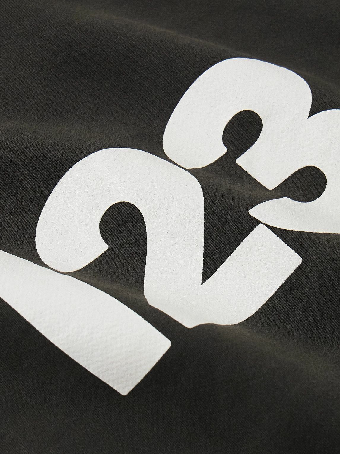 RRR123 - CVA Logo-Print Embroidered Cotton-Jersey Sweatshirt - Black