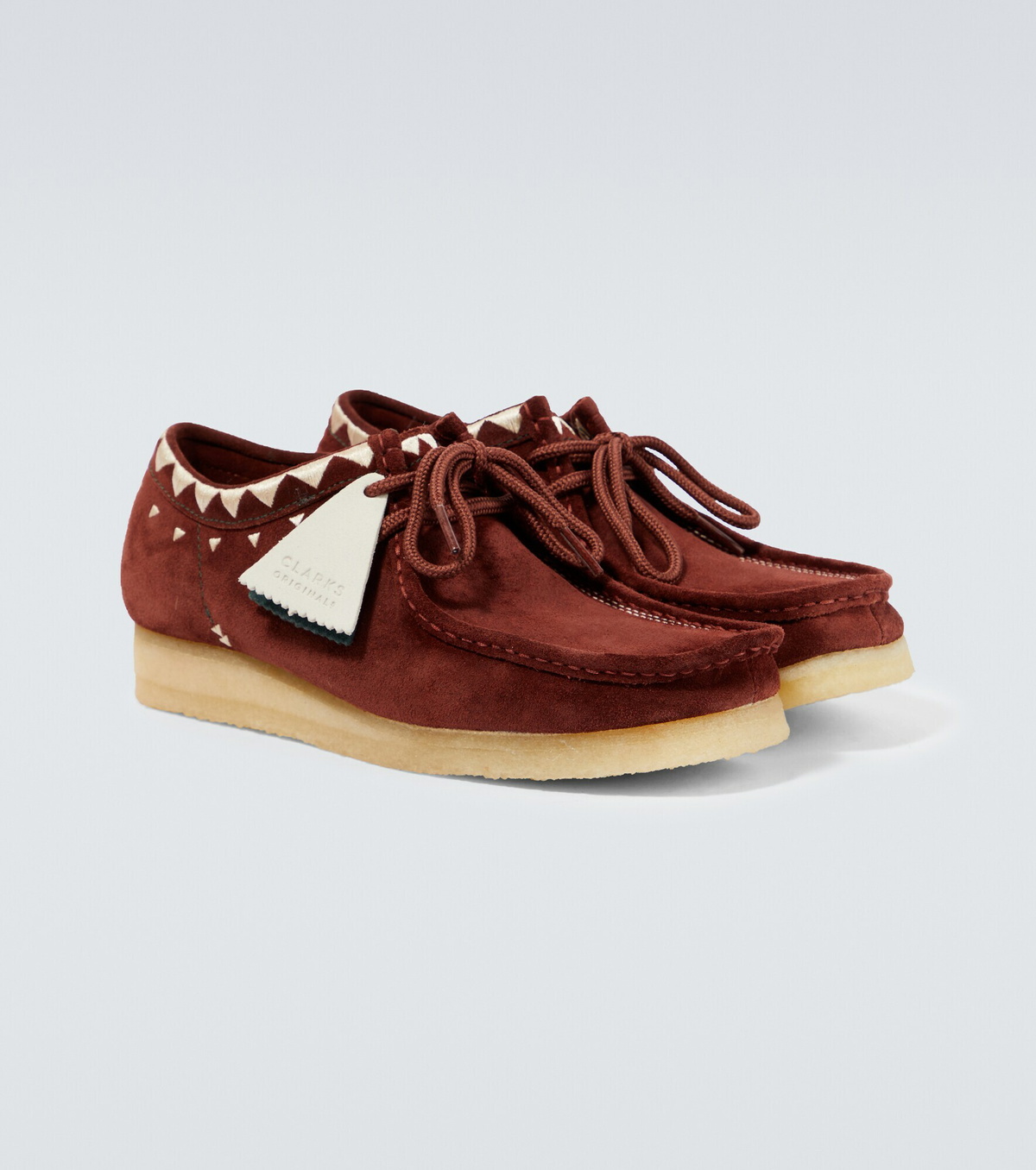 Clarks Originals - Wallabee Embroidered Suede Boots Clarks Originals