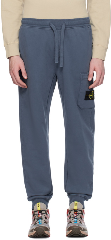 Photo: Stone Island Blue Patch Sweatpants