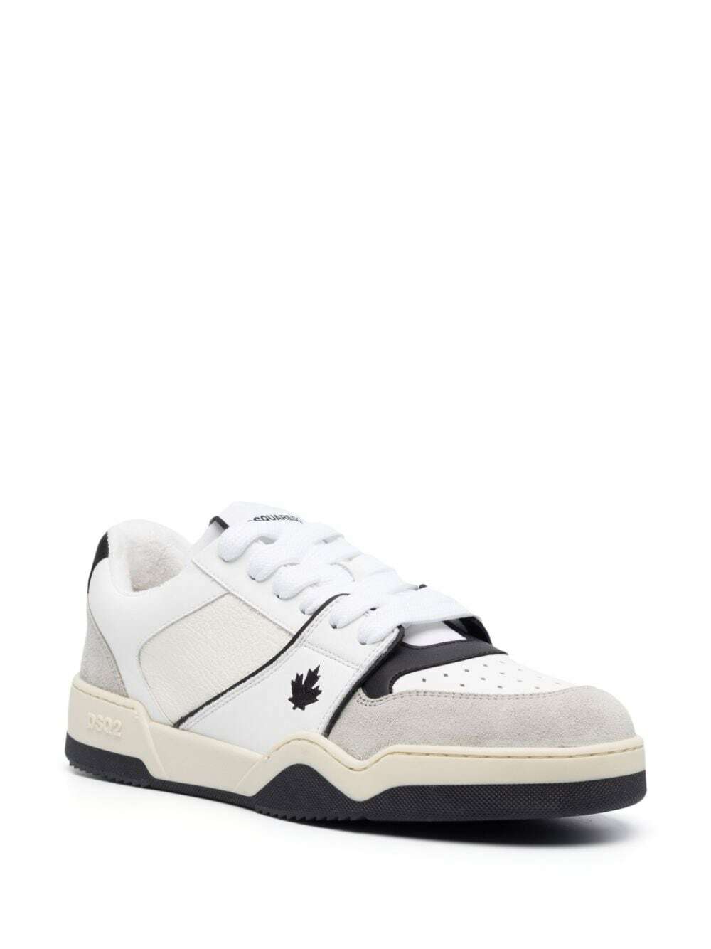 スニーカー Dsquared2 Spiker Sneakers In Smooth Leather DSQUARED2 - Spiker Leather Sneakers Dsquared2