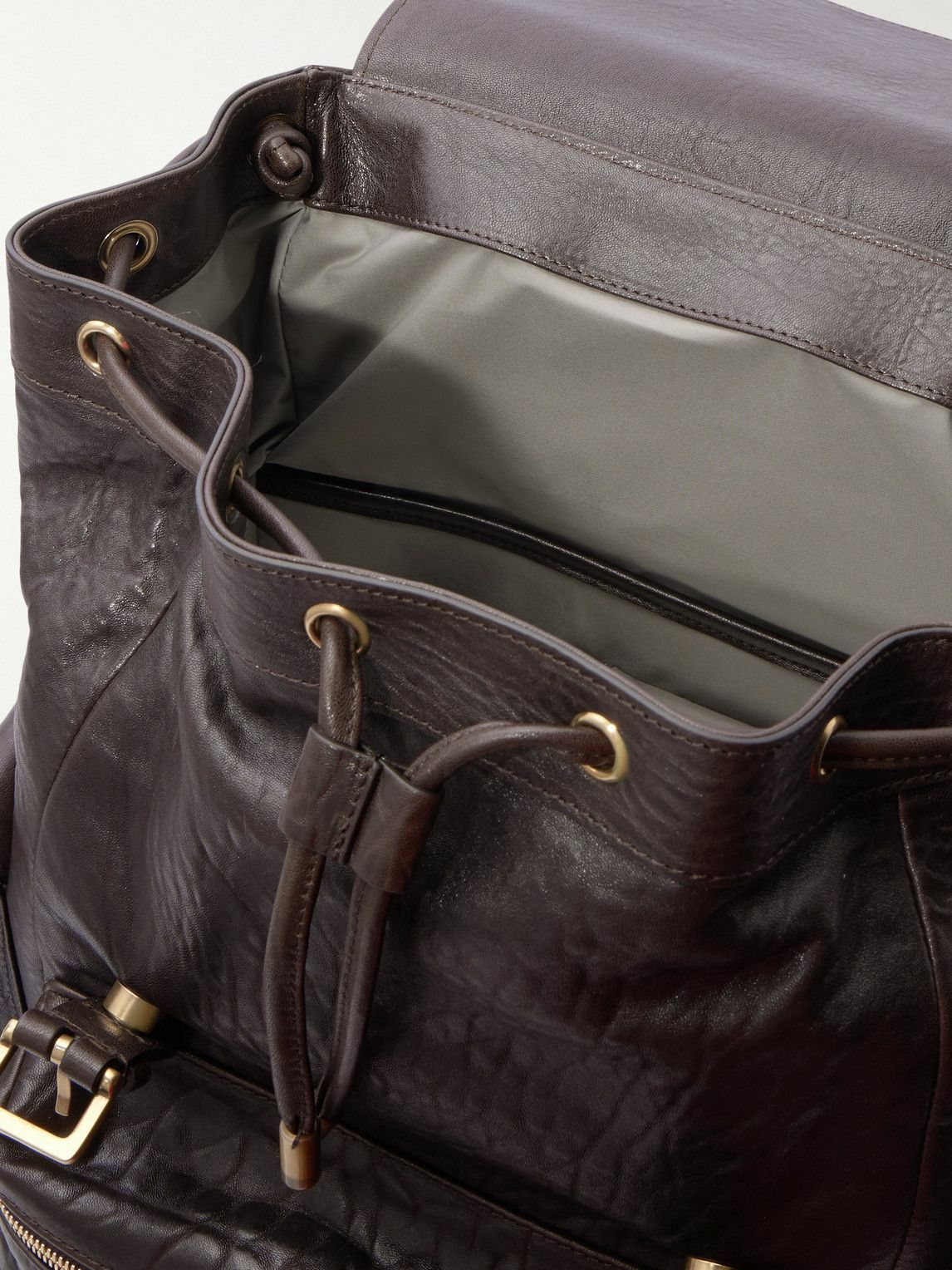 Brunello Cucinelli - Full-Grain Leather Backpack