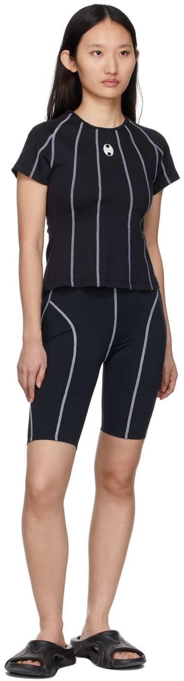 BONBOM Black Seam Bike Shorts