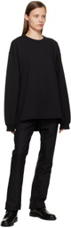 Birrot Black Open Sweatshirt