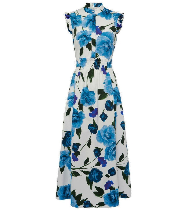 Photo: Erdem Floral cotton poplin midi dress