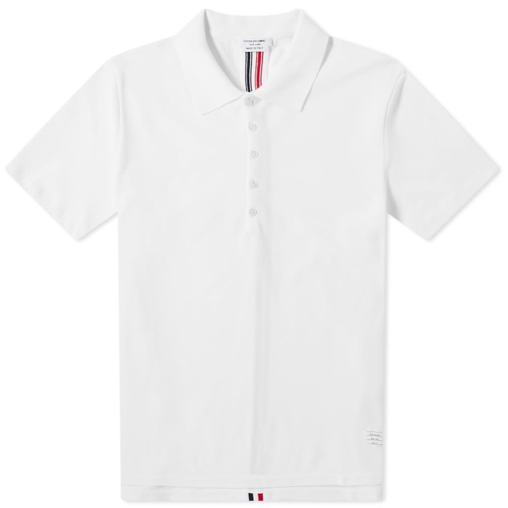 Photo: Thom Browne Back Stripe Relaxed Fit Polo