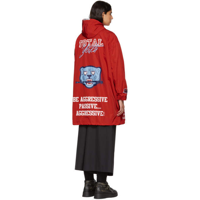 Undercover Red Passive Aggressive Rain Coat