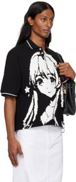 Ashley Williams Black Manga Polo