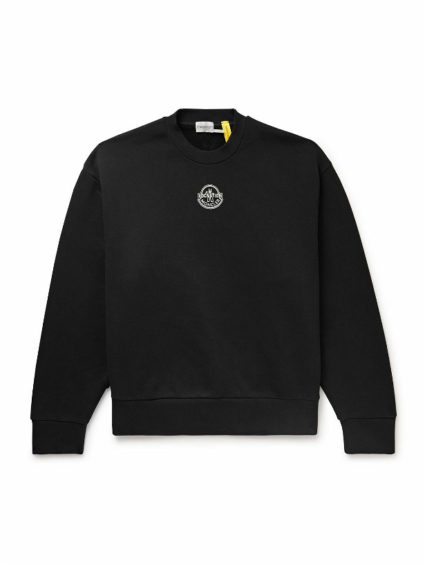 Photo: Moncler Genius - Roc Nation by Jay-Z Logo-Print Cotton-Jersey Sweatshirt - Black