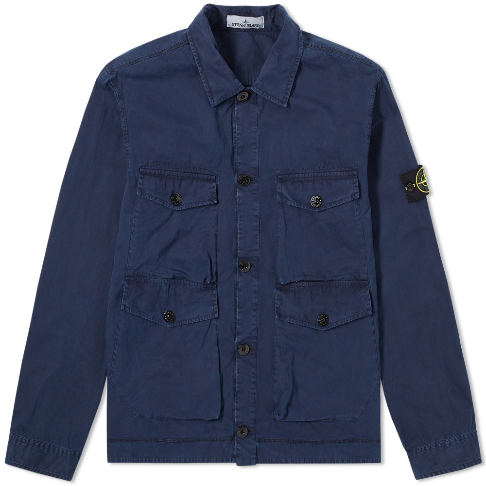 Stone Island Tela Smerigliata 4 Pocket Shirt Jacket Stone Island