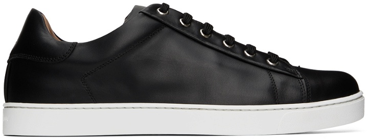 Photo: Gianvito Rossi Black Handcrafted Calfskin Sneakers