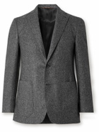 Canali - Kei Slim-Fit Herringbone Wool Blazer - Gray