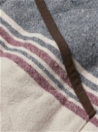 Universal Works - Reversible Striped Melton Wool-Blend Gilet - Gray