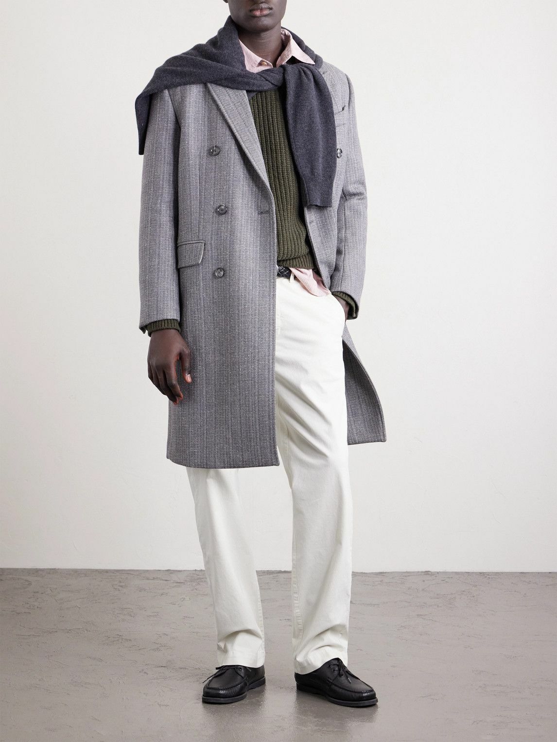 Nili Lotan - Alessio Straight-Leg Stretch Cotton-Blend Twill Trousers - White