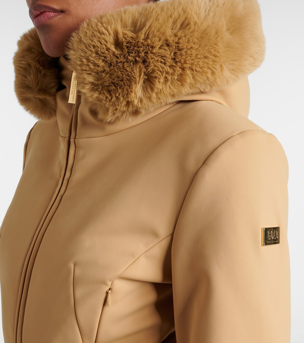 Goldbergh Vita faux fur-trimmed down ski jumpsuit