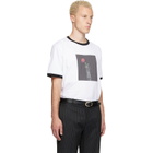Ernest W. Baker White Rose Print T-shirt