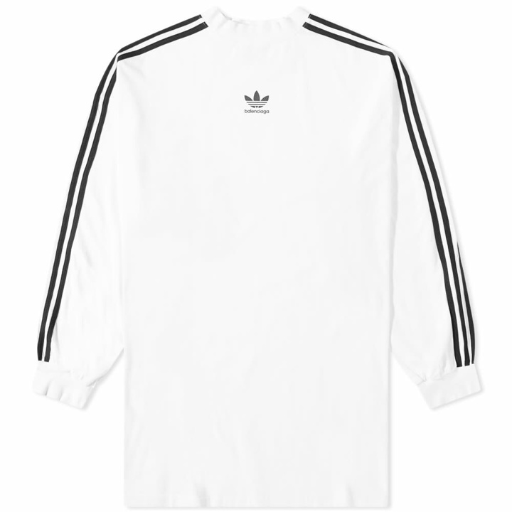 Photo: Balenciaga x Adidas Oversized T-Shirt in White/Black