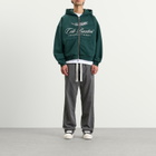 Cole Buxton Men's International Zipped Hoodie in Forest Green