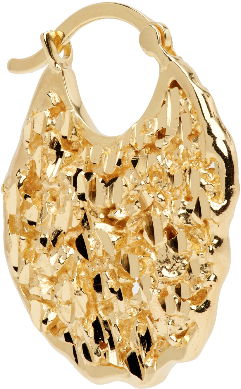 【関税込み】Veneda Carter SSENSE限定 ゴールド VC003 ピアス Buy Veneda Carter VC003 Medium Open Hoop Earring 'Gold